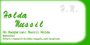 holda mussil business card